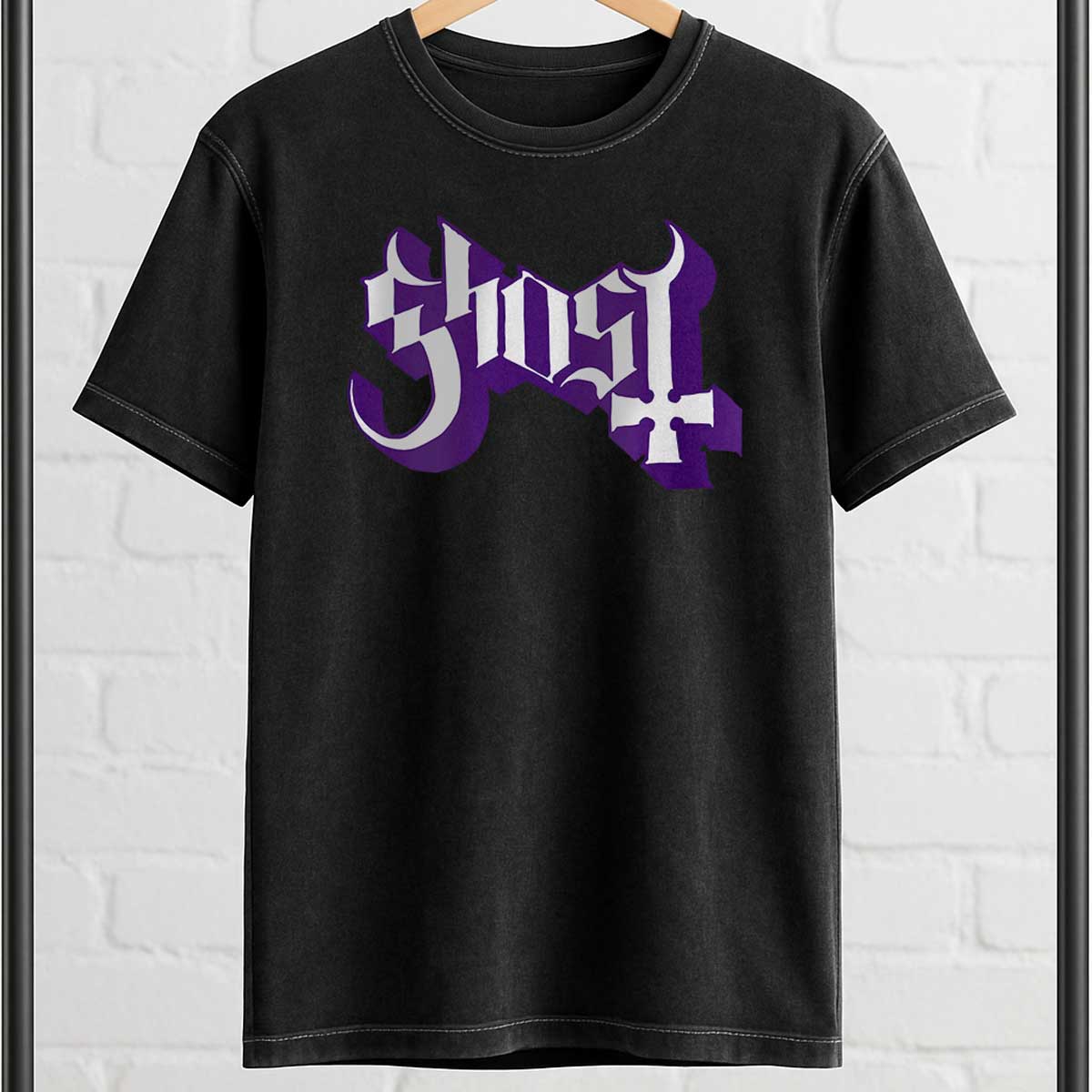 Playera Pigment Wash Ghost | Logo