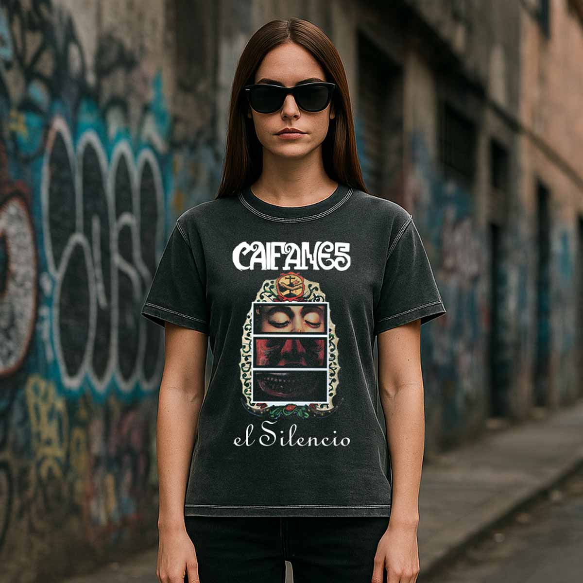 Playera Pigment Wash Caifanes | El Silencio