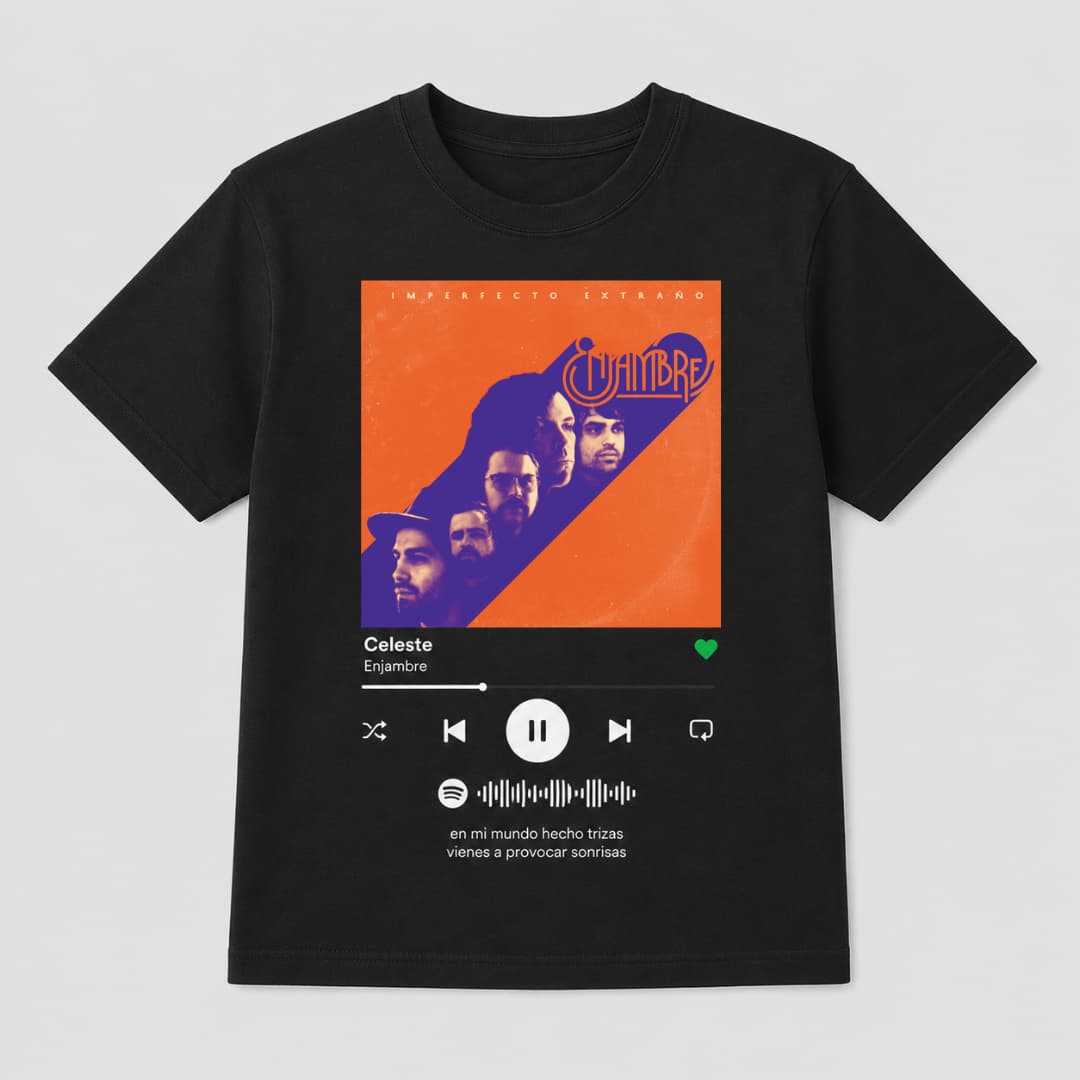 Playera Personalizada Niño: Tu Canción Aquí