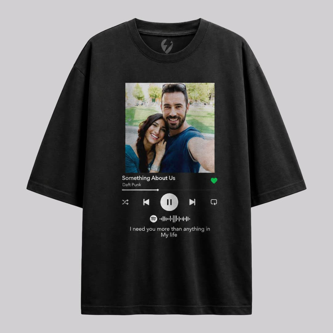 Playera Oversize Personalizada: Tu Canción Aquí