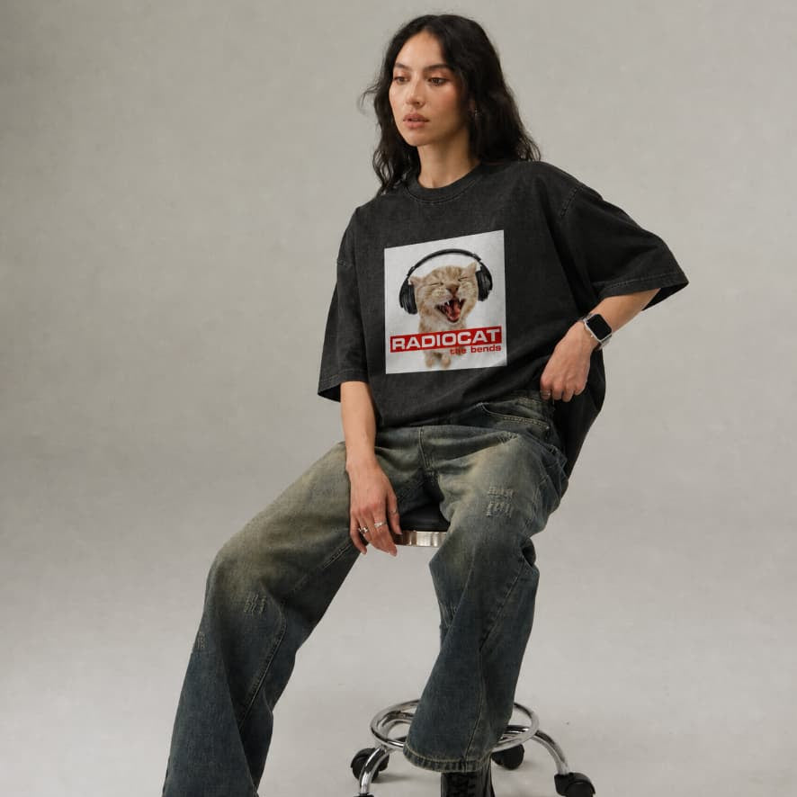 Playera Oversize Personalizada: Tu Banda Aquí