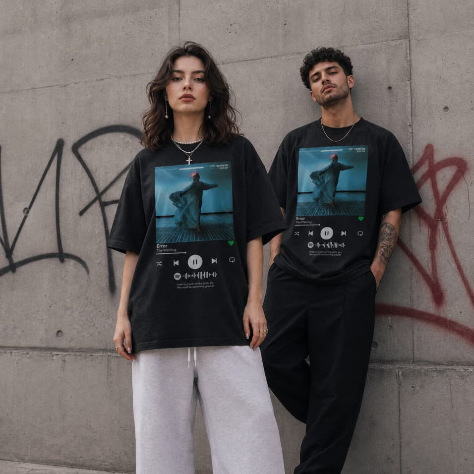 Playera Oversize Personalizada: Tu Canción Aquí