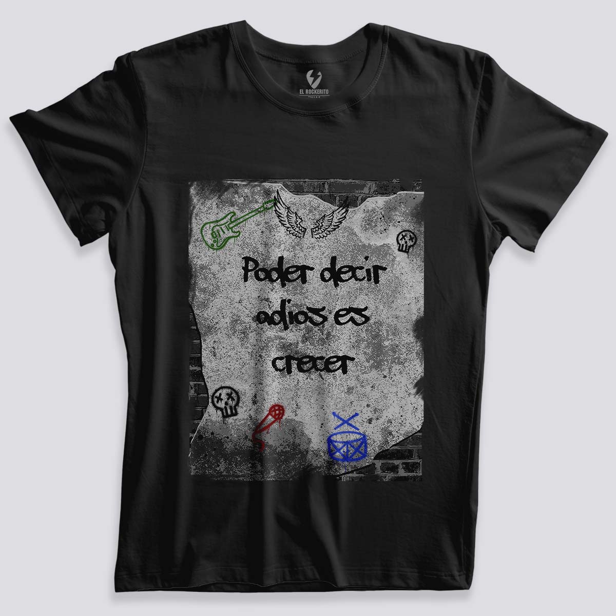 Playera Pared Graffiti Personalizada - El Rockerito