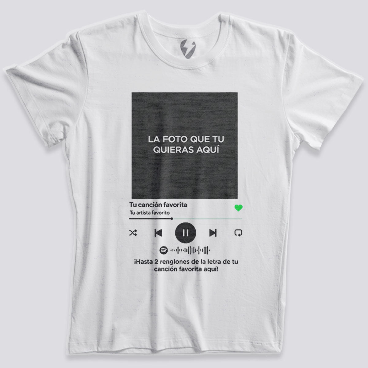 Playera Personalizada: Tu Canción Aqui - El Rockerito