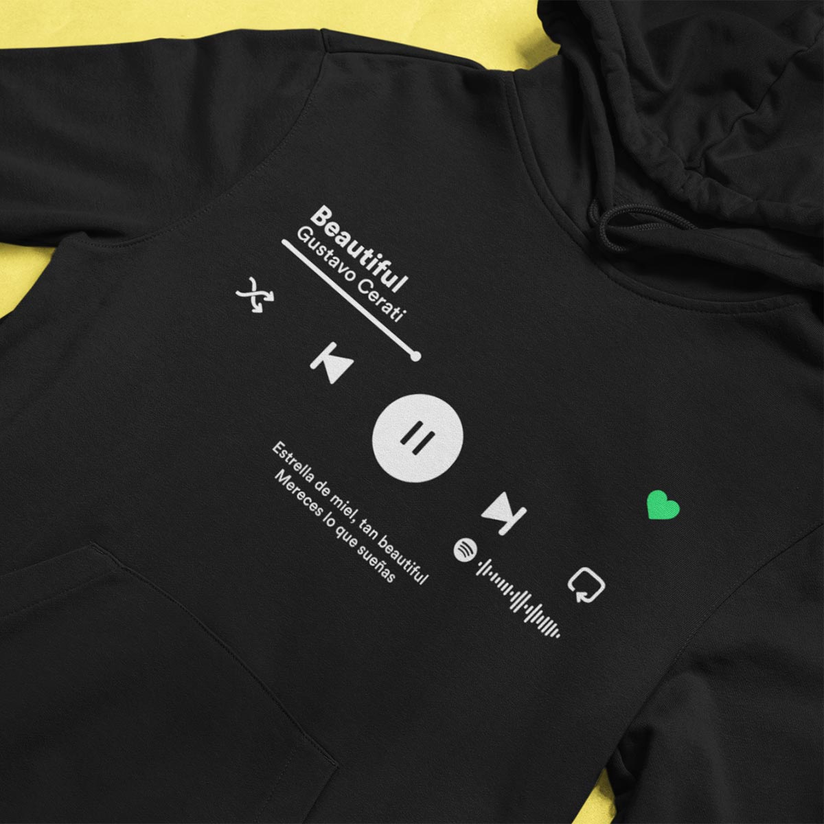 Sudadera Personalizada: Tu Canción Aquí - El Rockerito