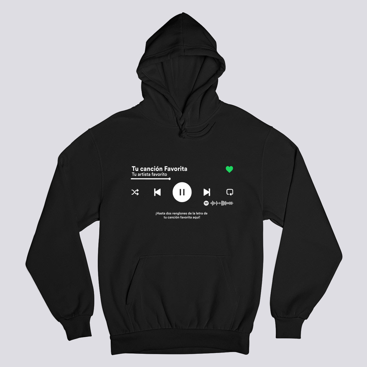 Sudadera Personalizada: Tu Canción Aquí - El Rockerito