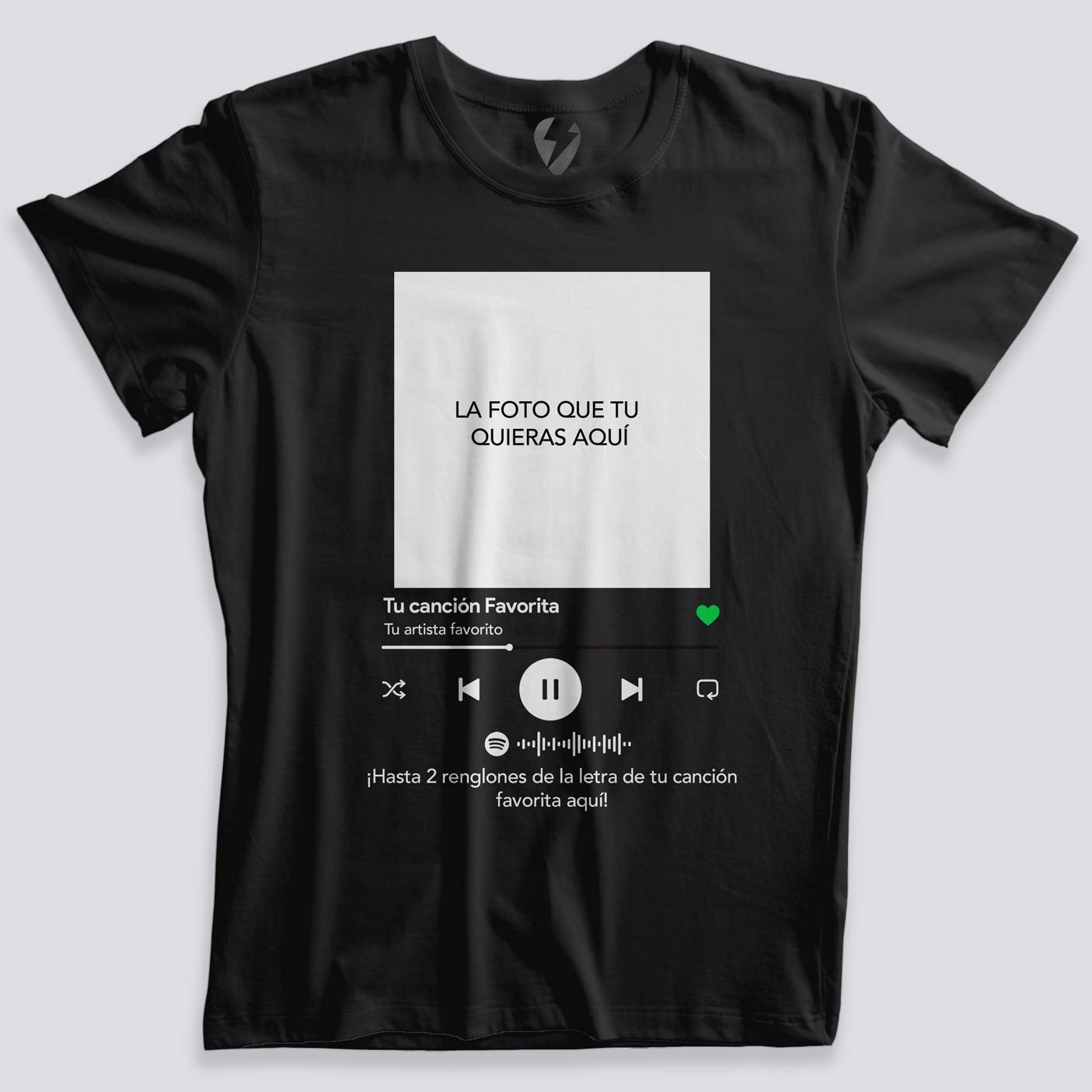 Playera Personalizada: Tu Canción Aquí - El Rockerito