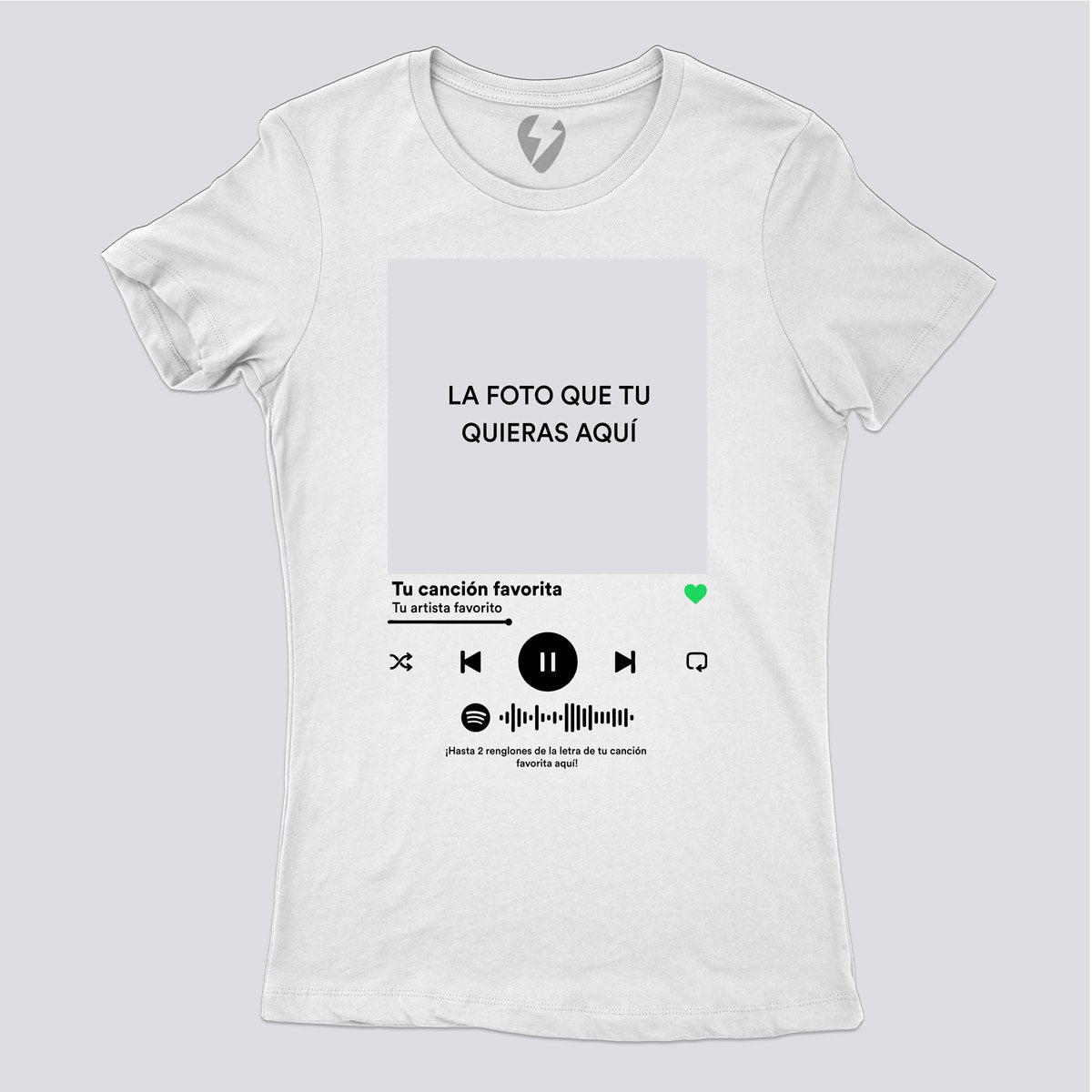 Playera Personalizada: Tu Canción Aqui