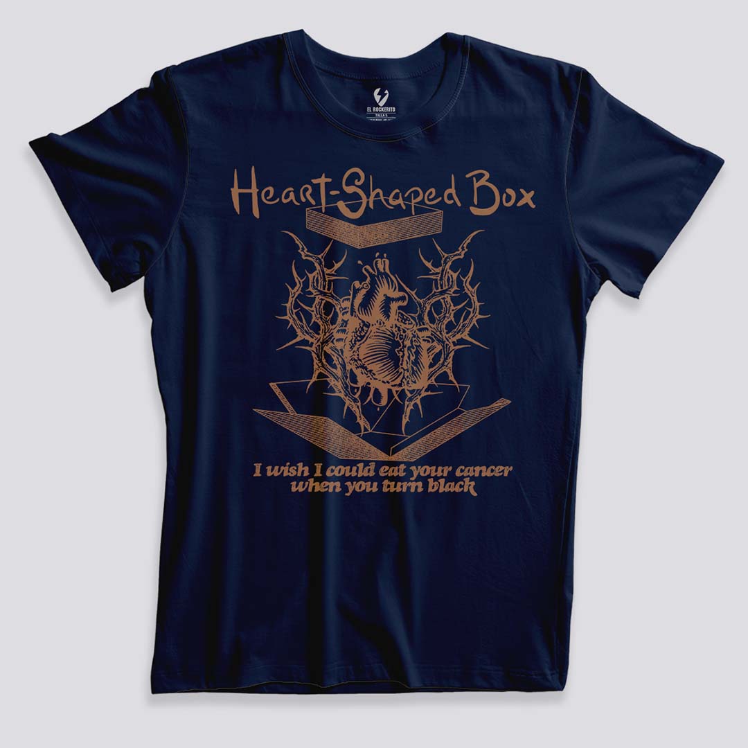 Playera Heart Shaped Box Nirvana, Playeras, Shirts, El Rockerito