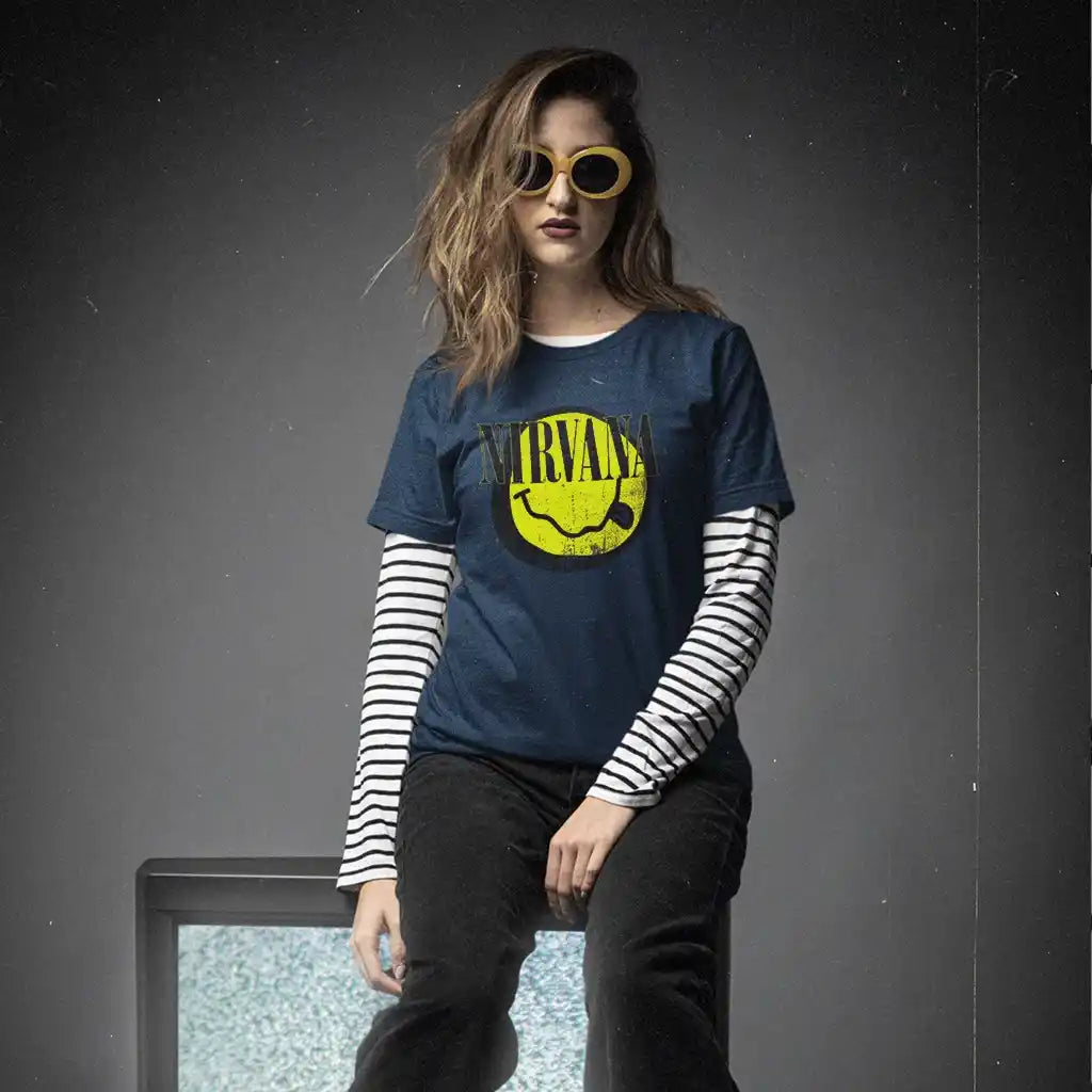 Playera Nirvana | Smile Logo