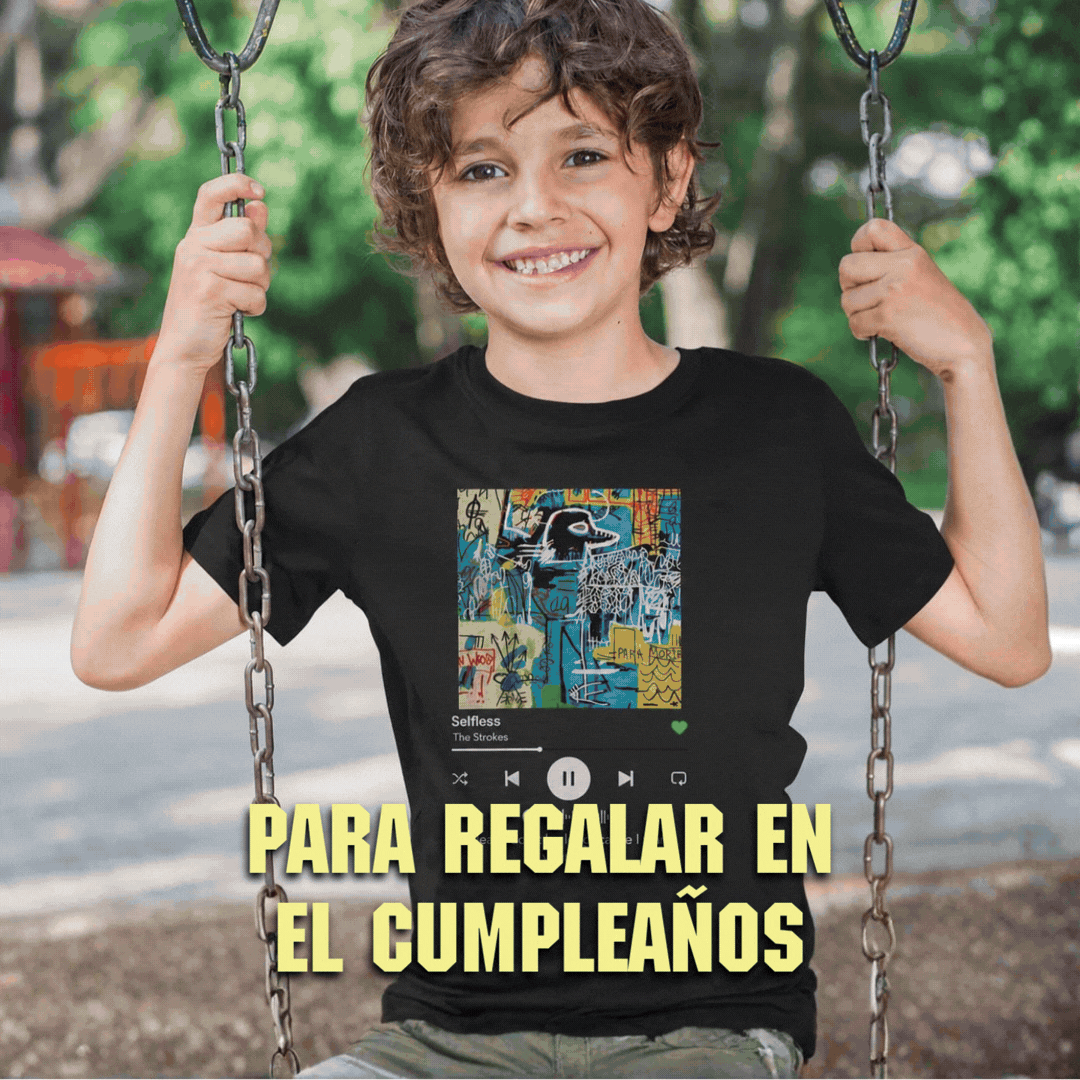 Playera Personalizada Niño: Tu Canción Aquí