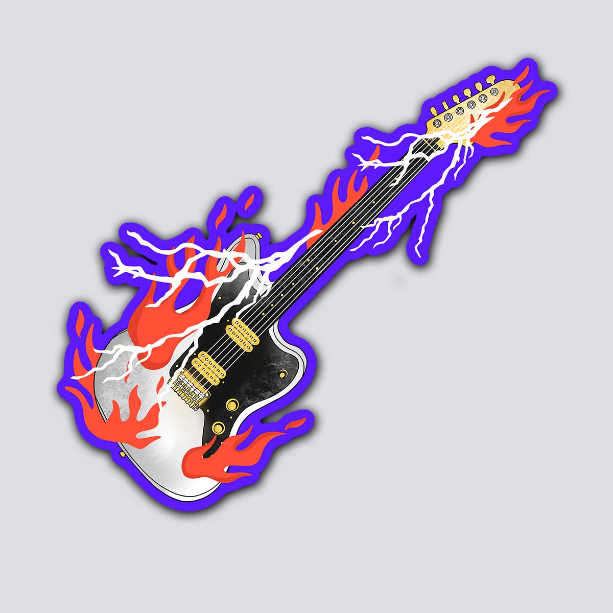 Sticker Guitarrista