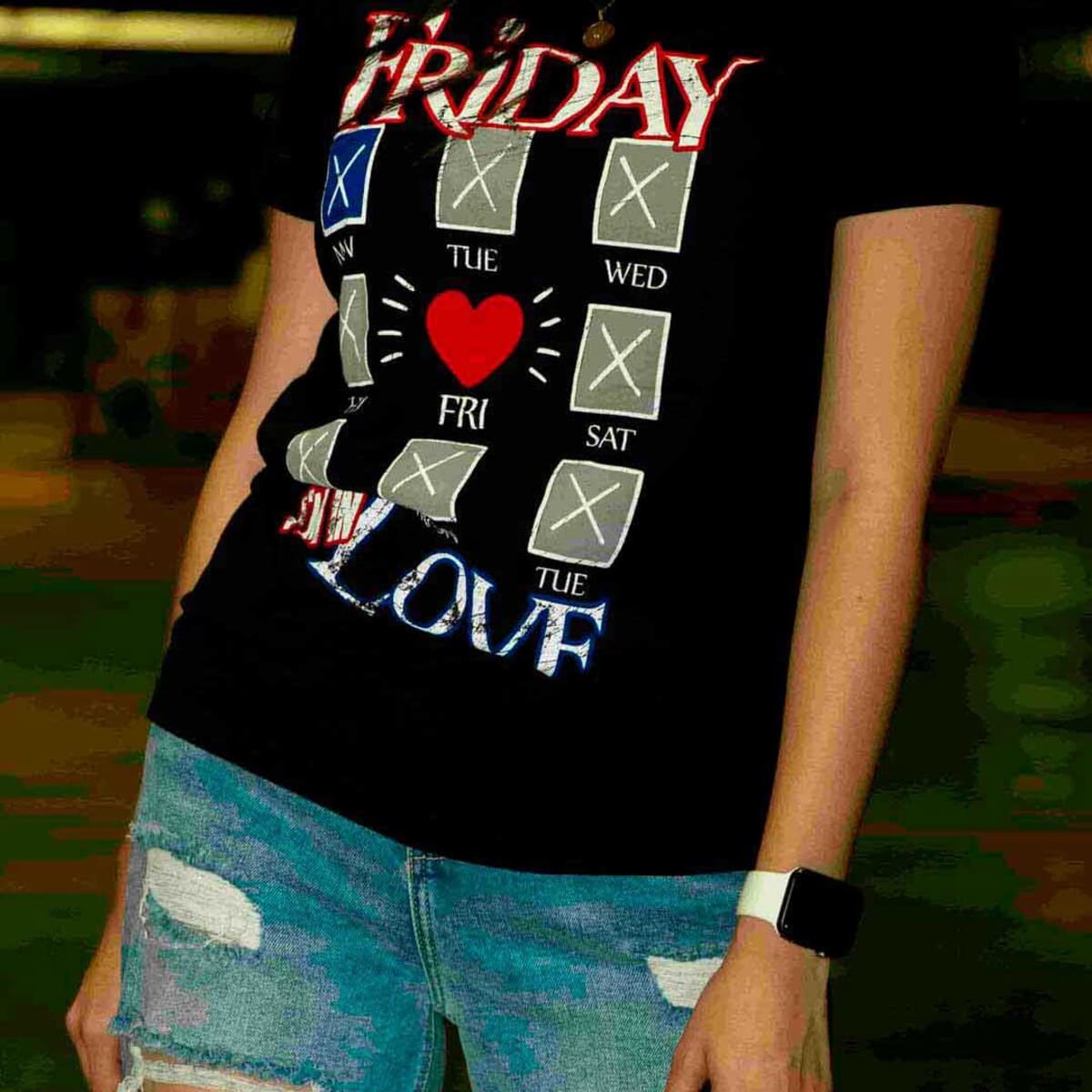 Playera algodón dama Friday I´m in Love The Cure El Rockerito