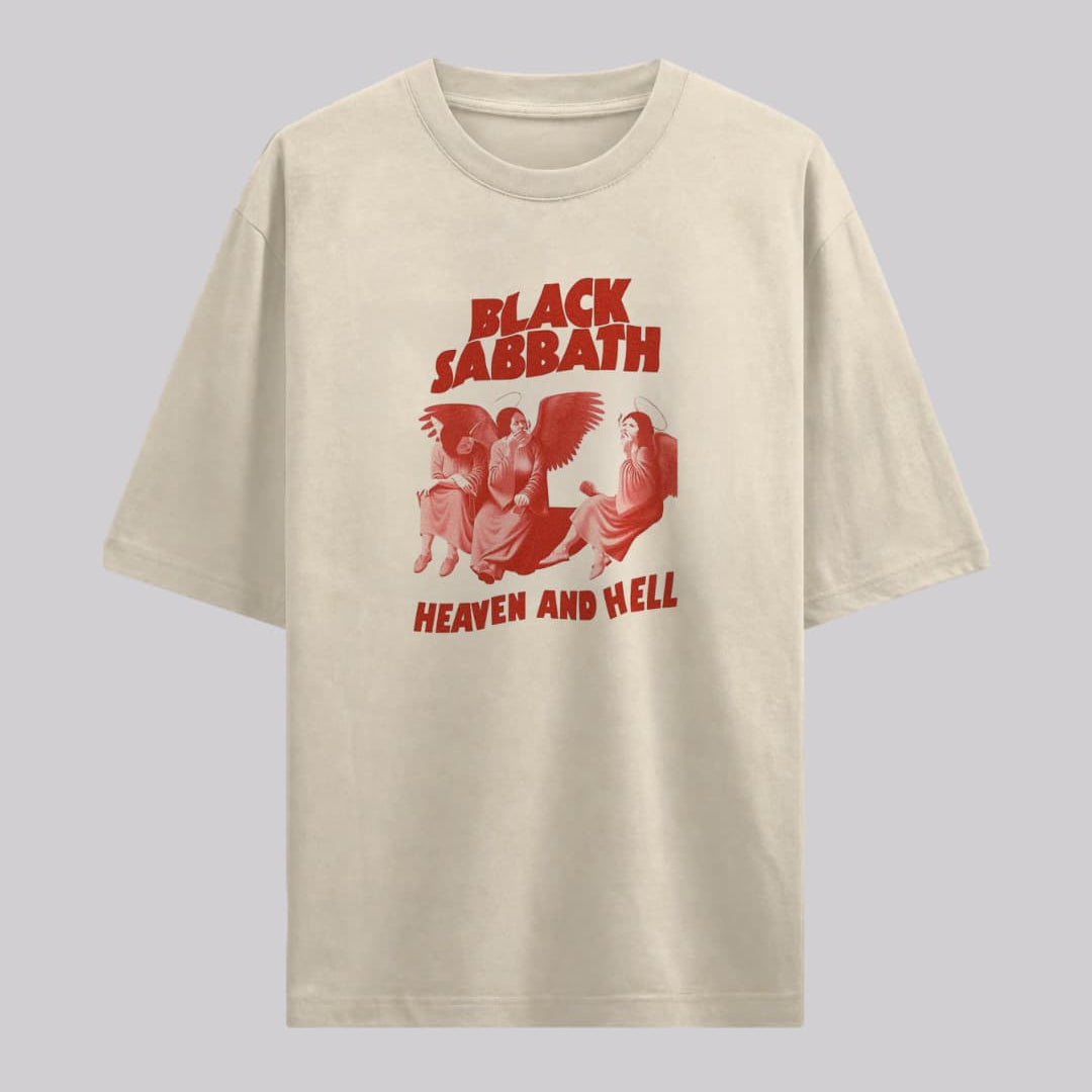 Playera Oversize Beige Personalizada: Tu Banda Aquí