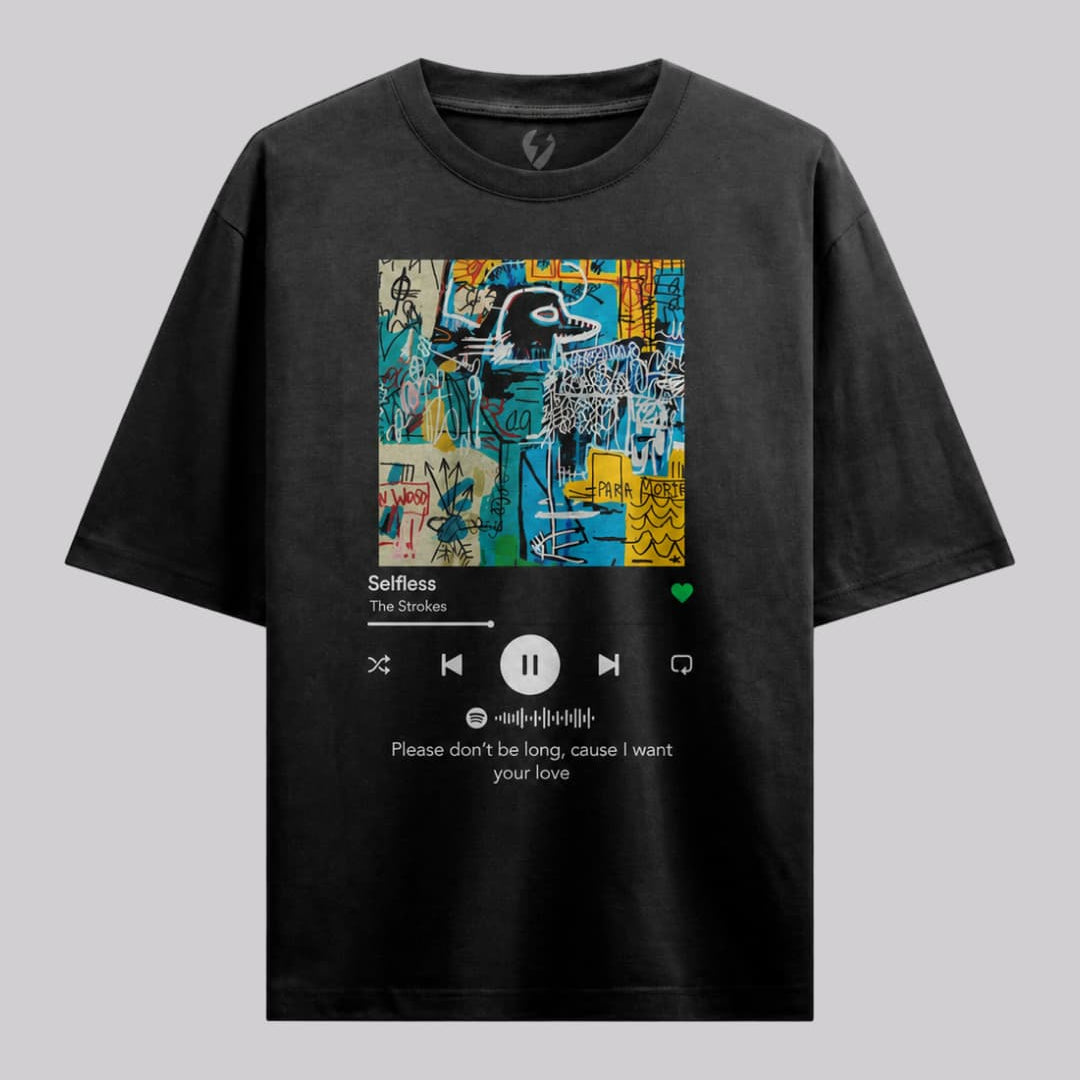 Playera Oversize Personalizada: Tu Canción Aquí