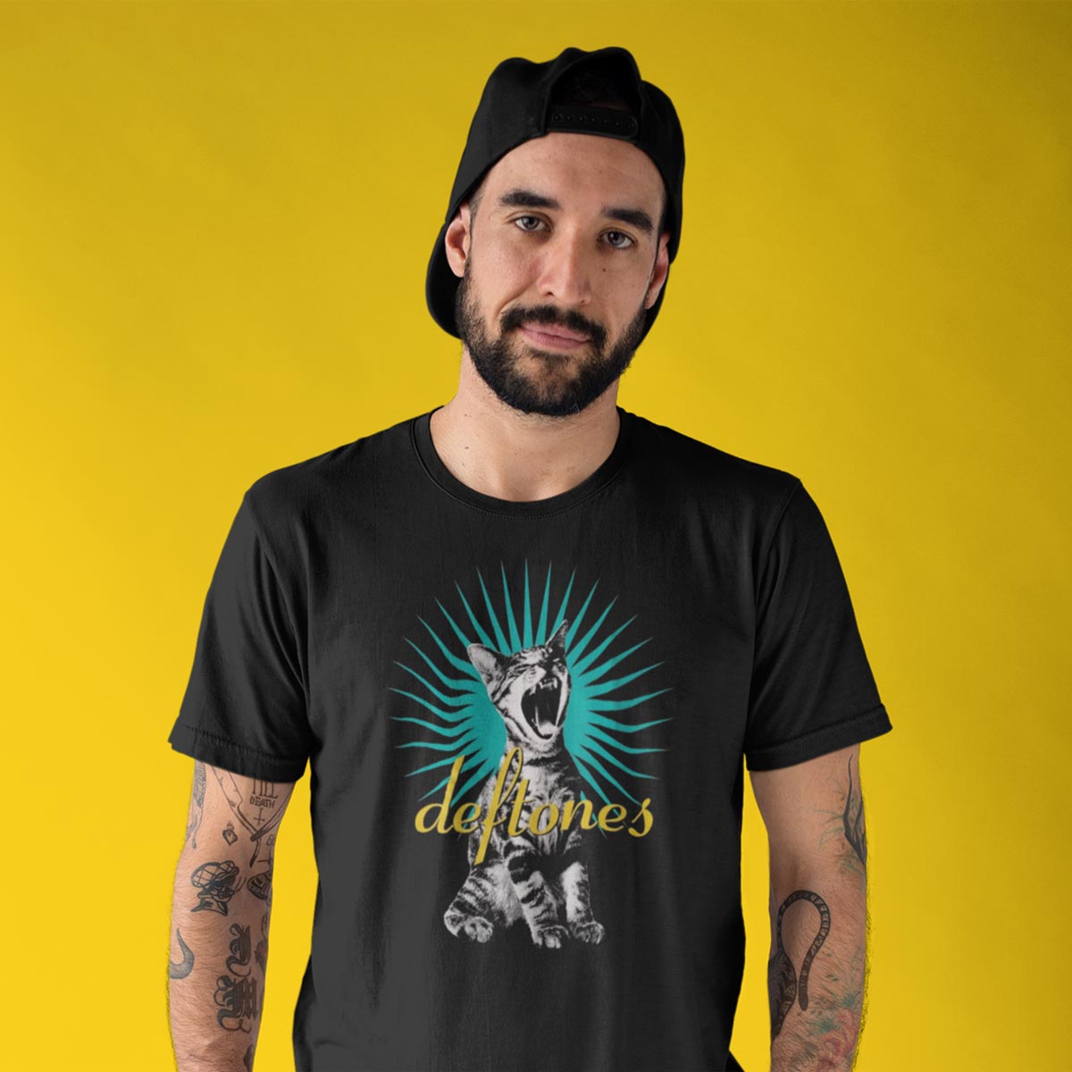 Playera Deftones Cat