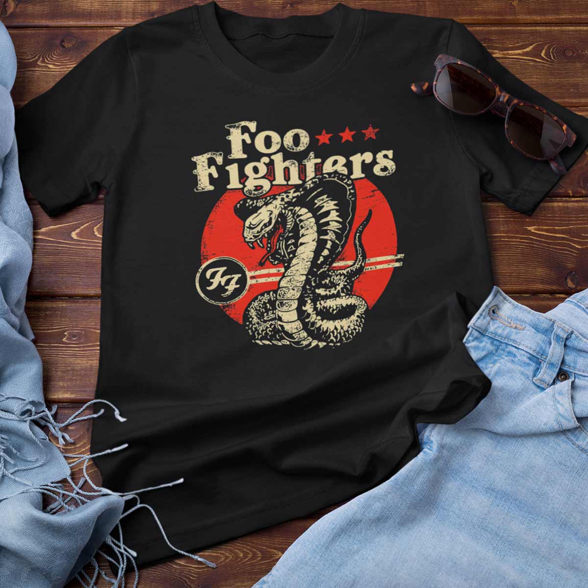 Playera Foo Fighters Snake