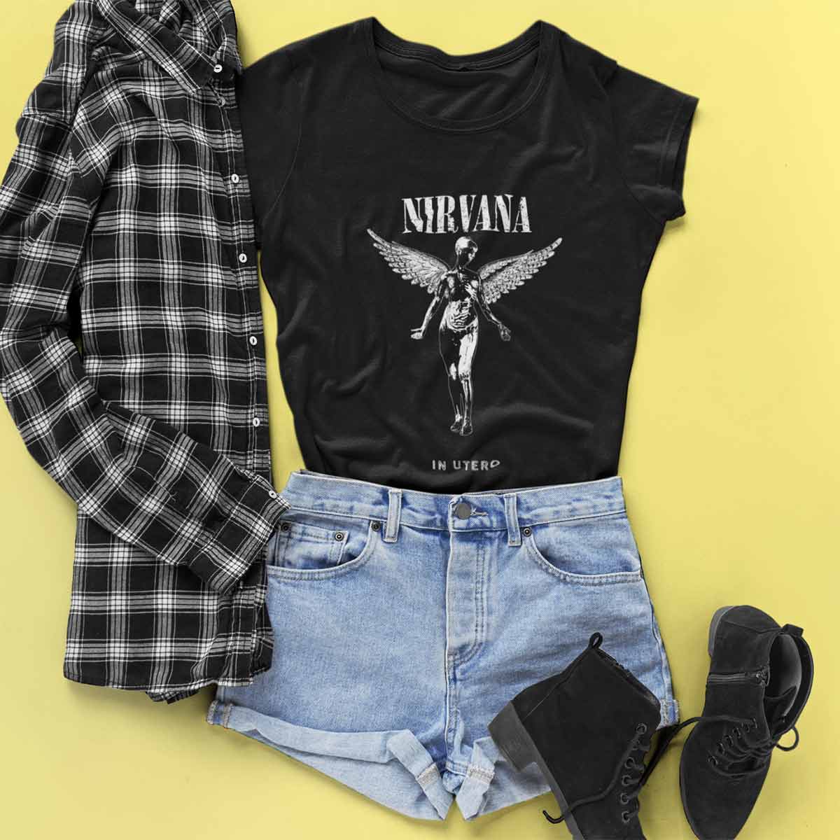 Playera Nirvana: In Utero Dama